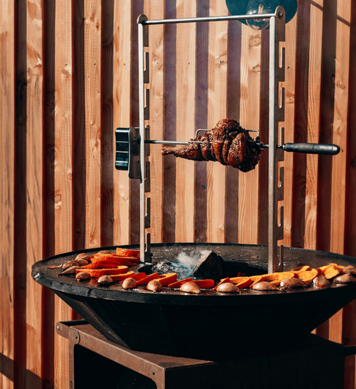 rôtissoire-moteur-brasero