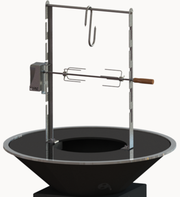 rôtissoire-moteur-brasero