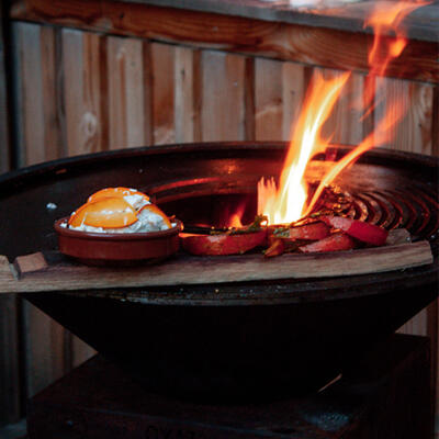Zucca arrosto con crema di ricotta e menta