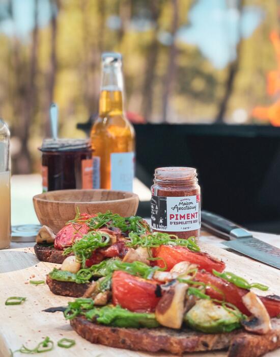 Tostata di avocado su Braciere