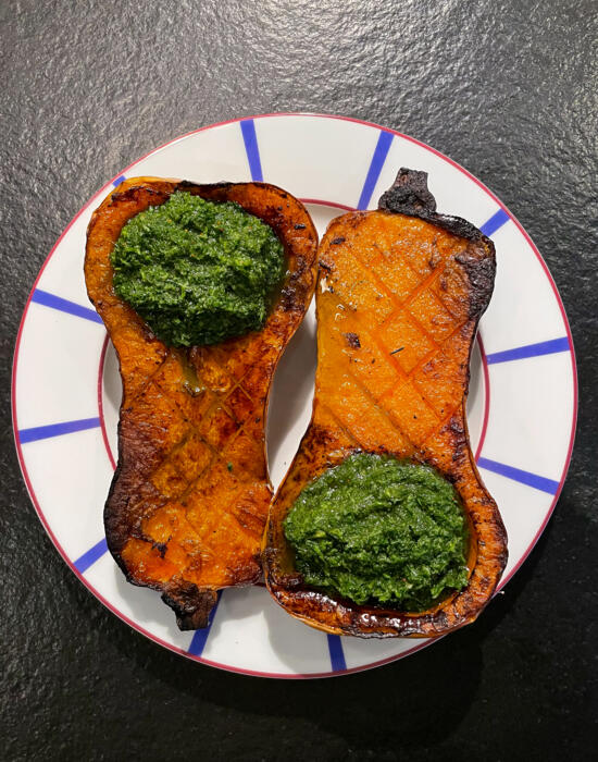 Zucca Butternut & Prezzemolo su Griglia
