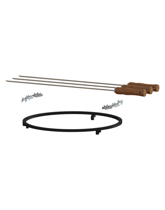 3D - Brochettes asado + anneau