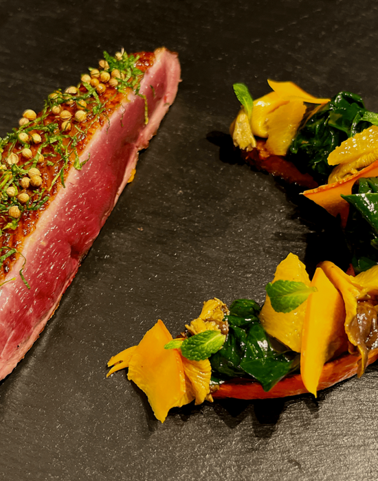 Petto d'anatra all'arancia