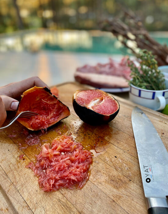 Petto di Anatra al Pompelmo sul Braciere