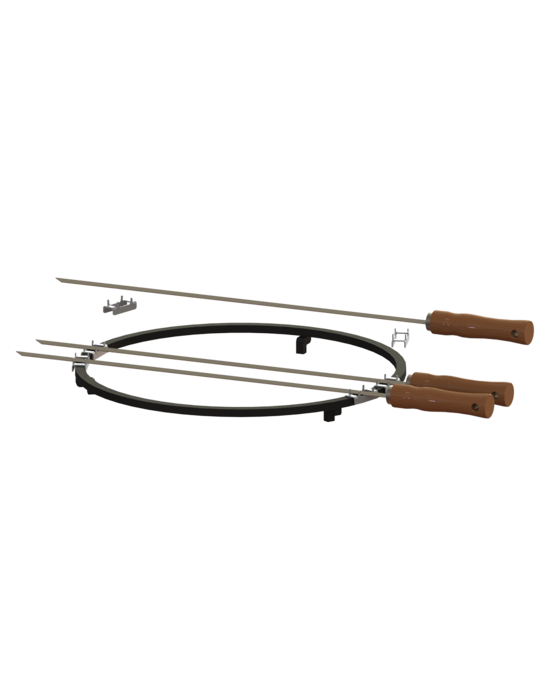3D - Brochettes asado + anneau  emplacement