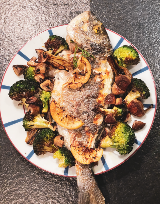 Orata alla Griglia, Broccoli sul Braciere