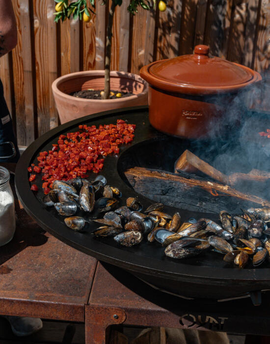 Pâtes aux moules & chorizo