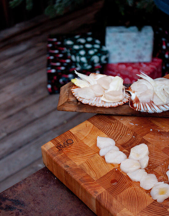 Carpaccio di Capesante al finocchio & vinaigrette al limone