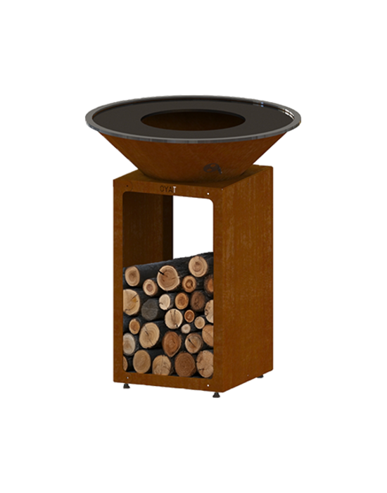 3D - Brasero BBO 78 cognac